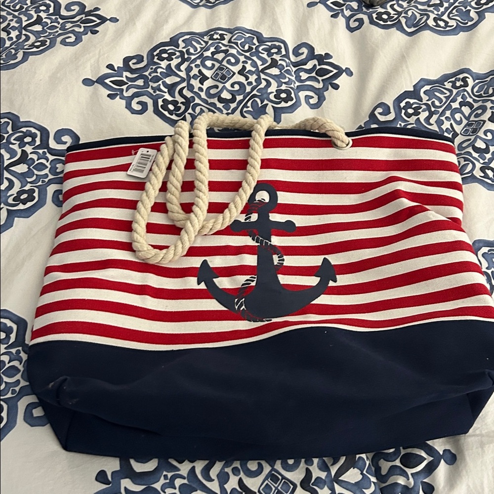 Nautical Beach/Boat Canvas Tote Bag